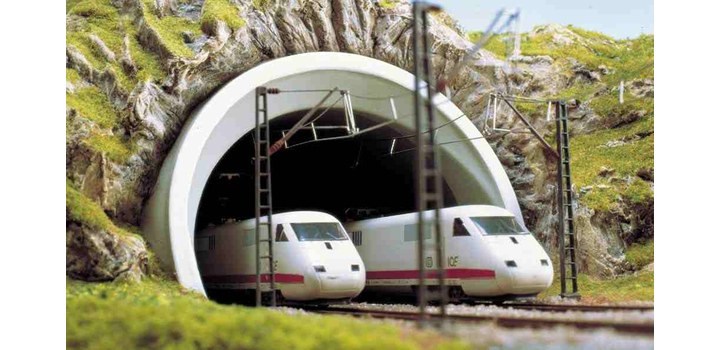 7021 Busch Tunnelportaal ICE 2-sporig H0