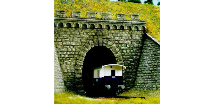 7022 Busch Tunnelportaal Enkel H0