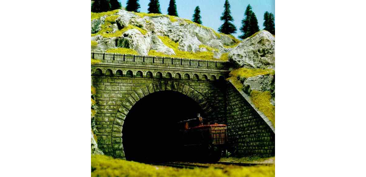 7023 Busch Tunnelportaal 2-sporig H0
