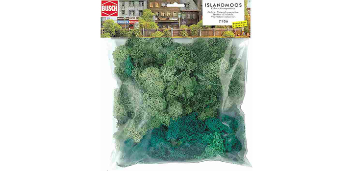7106 Busch IJslandmos Grootverpakking L/D Groen