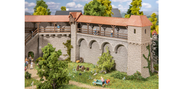130693 Faller Oude stadsmuren set verdedigingstoren