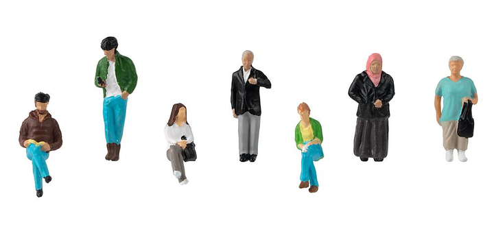 151635 Faller Wachtende personen