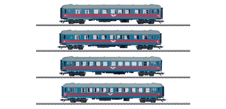 43789 Marklin Sneltrein rijtuigenset Zweedse Spoorwegen SJ