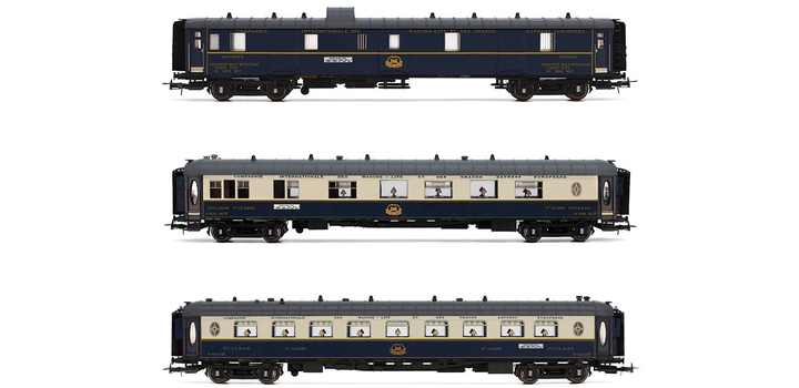 HR4391 Rivarossi 3-delige set ?Edelweiss Pullman Express?, de CIWL met verlichting