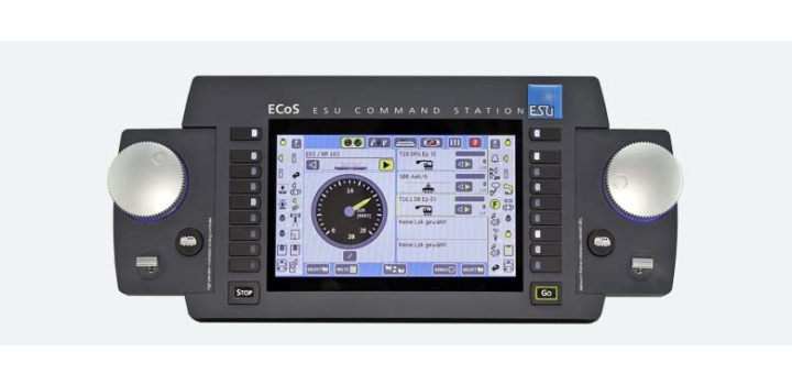 50220 ESU ECoS 2.5 Command Station met kleurenscherm, netadapter en 6A booster
