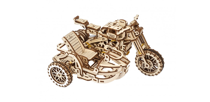 Ugears Scrambler UGR-10 motor met zijspan
