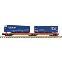 6660118 Fleischmann N Doppeltaschen-Gelenkwagen T2000 Wascosa Hofman Kozijnen