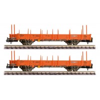 825752 Fleischmann N 2-delige Set Rongenwagens WASCOSA