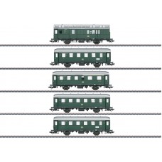 43353 Marklin Set personenrijtuigen Deutsche Bundesbahn met verlichting