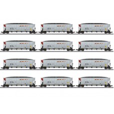 45666 Marklin 12-delige Hopper Car Set BNSF
