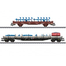 46405 Marklin Set goederenwagens met landbouw machines nr.1