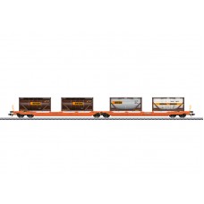 47471 Marklin Dubbele containerwagen type Sdggmrss 738 Wascosa