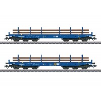 48659 Marklin Set zwaartransport wagons voor het vervoer van spoorstaven Railpro