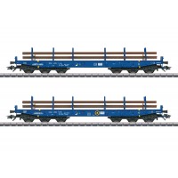 48659 Marklin Set zwaartransport wagons voor het vervoer van spoorstaven Railpro