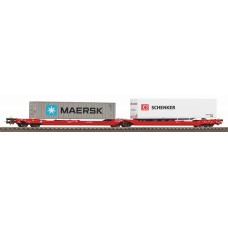 24619 Piko Taschenwagen T3000e met 1 PNO Trailer en 1 40ft Container Maersk