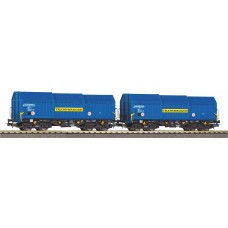 58296 Piko 2-delige Set Teleskophaubenwagen Transwaggon V