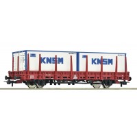 6600152 Roco Rongenwagen met containers KNSM NS