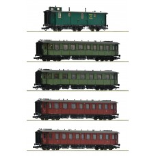 6200076 Roco 5-delige set sneltreinrijtuigen K.W.St.E.