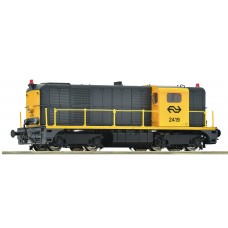 7310065 Roco Diesellocomotief NS Serie 2400 - 2419 geel grijs DCC Sound