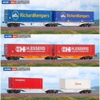 40381/ 40386/ 40389 ACME Set 3-delig Containerdraagwagen Type Sggrrmss 90