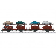 46129 Marklin Autotransportwagen Laaes belading van modelauto's VW type 3 1500 en 1600 DB