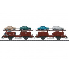46129 Marklin Autotransportwagen Laaes belading van modelauto's VW type 3 1500 en 1600 DB