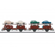 46139 Marklin Autotransportwagen Laaes belading van modelauto's VW type 3 1500 en 1600 DB