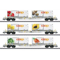 47461 Marklin Set containerwagens "Coop" AAE Cargo AG