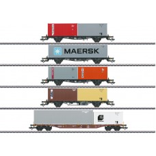 47680 Marklin 5-delige Set containerwagens DB MHI