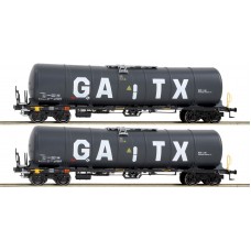 96110021 Igra Model 2 delige set tankwagens Zacns 98 GATX NL