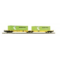 825342 Fleischmann N Container-Doppeltragwagen CLIP Westerman