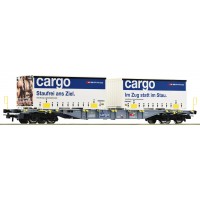6600028 Roco Containerdraagwagen SBB Cargo AAE