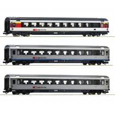 74022 Roco Personenrijtuigenset Set2: EuroCity-Wagen EC 7 SBB