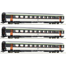 74032 Roco 3-delige set personenrijtuigen EC „Mont Cenis“ SNCF