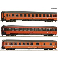 74043 Roco 3-delige set rijtuigen Set 1: EC 60 „Maria Theresia“ ÖBB