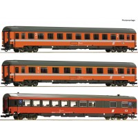 74044 Roco 3-delige set rijtuigen Set 2: EC 60 „Maria Theresia“ ÖBB