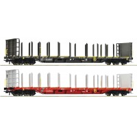 76021 Roco 2-delige set Houttransportwagens ÖBB