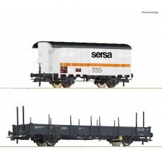 77043 Roco Set goederenwagens Bouwtrein SERSA