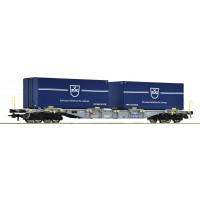 77343 Roco Containerdraagwagen VZUG SBB Cargo AAE