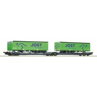 77402 Roco Doppeltaschen-Gelenkwagen T3000e CEMAT JOST