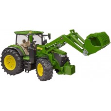 03151 Bruder John Deere met voorlader 1:16