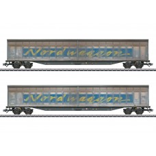 48065 Marklin Set schuifwandwagens "Transwaggon"