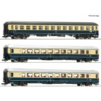 74035 Roco 3-delige set rijtuigen Set 2: EC 24 „Erasmus‟ DB