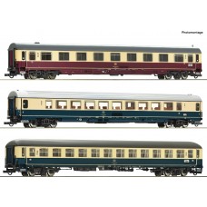 74036 Roco 3-delige set rijtuigen Set 3: EC 24 „Erasmus‟ DB