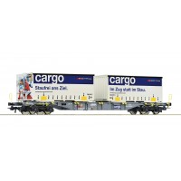 77341.B Roco Containerdraagwagen SBB Cargo AAE