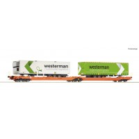 77399 Roco Doppeltaschen-Gelenkwagen T3000e WASCOSA Westerman