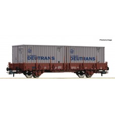 77675 Roco Rongenwagen met containers „Deutrans“ DR