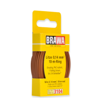 3104 Brawa draad Bruin 0,14 MM² 10 meter