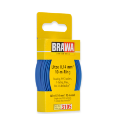 3105 Brawa draad Blauw 0,14 MM² 10 meter