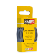 3107 Brawa draad Grijs 0,14 MM² 10 meter